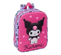 KUROMI - Zaino da asilo 3D, facile da pulire, ideale per bambini di diverse età, comodo e versatile, qualità e resistenza, 22 x 10 x 27 cm