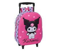 KUROMI - Zaino per bambini 3D con ruote, ideale per bambini di diverse età, comodo e versatile, qualità e resistenza, 27 x 10 x 33 cm