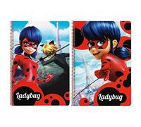 safta Lady Bug Miraculous - Folio Notebook with 80 Sheets 511702066