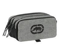 Safta ECKO UNLTD. Rhino - Astuccio triplo grande, astuccio per bambini, ideale per bambini in età scolastica, comodo e versatile, qualità e resistenza, 21,5 x 8 x 10 cm, colore grigio/nero, Grigio /