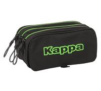Safta M710, Kappa Black Triplo Grande, Astuccio, Ideale età Scolastica, Comodo e Versatile, qualità e Resistenza, 21,5 x 8 x 10 cm, Colore Nero Unisex-Bambini e Ragazzi, Estándar
