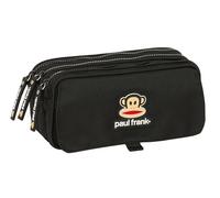 Safta Paul Frank Join The Fun - Astuccio triplo Big, astuccio per bambini, ideale per bambini in età scolastica, comodo e versatile, qualità e resistenza, 21,5 x 8 x 10 cm, colore nero, Nero,