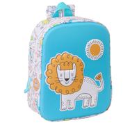 Safta LION 3D Nursery Backpack, Adaptable to Cart, Easy Cleaning, Ideal for Chil