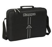 Safta M385 612575385, Kappa Dark-Portafoglio Extrascolastico, Valigetta portatodo, Tracolla comoda e versatile, qualità e resistenza, 38 x 6 x 28 cm, colore unisex bambini, nero, M, Nero, M