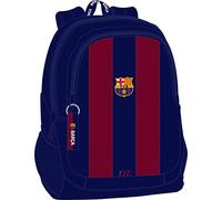Safta M665 F.C. Barcellona - Zaino scuola per bambini, ideale per bambini di diverse età, comodo e versatile, qualità e resistenza, 32 x 16 x 44, unisex, per bambini, blu navy/rosso, standard, blu