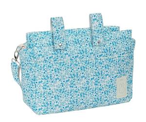 Safta M745a-612478745, Borsa adattabile, unisex, per bambini, turchese floreale, standard, Turchese floreale, Estándar