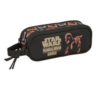 MANDALORIAN & GROGU - Astuccio per bambini, ideale per bambini in età scolastica, comodo e versatile, qualità e resistenza, 21 x 6 x 8 cm