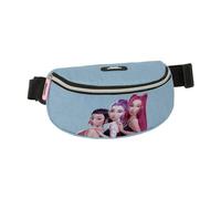 SAFTA | Marsupio K-Pop Demon Hunters Huntr/X, Scomparto Principale Ampio con Cerniera, Cinghia Regolabile con Chiusura in PVC, Azzurro, Dimensioni 23x9x14 cm