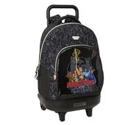 safta Master OF THE UNIVERSE - Zaino grande con ruote, compatto, rimovibile, ideale per bambini di diverse età, comodo e versatile, qualità e resistenza, 33 x 22 x 45 cm