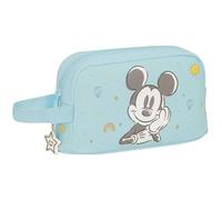 Safta MICKEY MOUSE BABY - Porta Colazione Termica, Portatodo, Qualità e Massima Resistenza, Porta Cibo, Ricreo, 21,5 x 6,5 x 12 cm, Colore Azzurro, Blu chiaro, Estándar, Casual