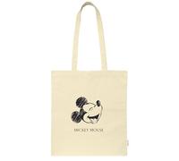 Safta MICKEY MOUSE - Borsa tote, borsa da donna, borsa tote, comoda e versatile, qualità e resistenza, 38 x 42 cm, colore naturale beige, Beige naturale, Estándar, Casual