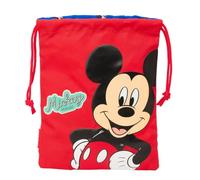 MICKEY MOUSE GOOD DAY - Sacchetto spuntino pranzo Bag, Portatodo, qualità e massima resistenza, porta cibo, ricreativo, 20 x 25 cm, blu, M, Casual