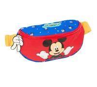 Safta MICKEY MOUSE GOOD DAY - Marsupio per bambini, ideale per giovani e bambini di diverse età, comodo e versatile, qualità e resistenza, 23 x 9 x 14 cm, blu, M, Casual