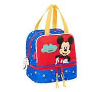 Safta MICKEY MOUSE GOOD DAY - Portamerienda, Portatodo, qualità e massima resistenza, porta cibo, ricreazione, spuntino e colazione, 20 x 15 x 20 cm, blu, M, Casual
