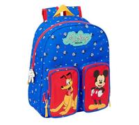 safta MICKEY MOUSE GOOD DAY - Zaino per bambini, ideale per bambini di diverse età, comodo e versatile, qualità e resistenza, 28 x 10 x 34 cm, blu, M, Casual