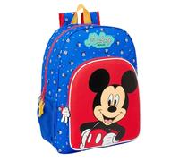 safta MICKEY MOUSE GOOD DAY - Zaino scuola bambino, zaino bambino, zaino per bambini, adattabile al carrello, ideale per bambini in età scolastica, comodo e versatile, qualità e resistenza, 33 x 14 x