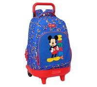 Safta Mickey Mouse Today 33l 33x45x22cm Wheeled Backpack Blu Bambini