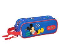 safta MICKEY MOUSE TODAY - Astuccio doppio bambino, astuccio per bambini, ideale per bambini in età scolastica, comodo e versatile, qualità e resistenza, 21 x 6 x 8 cm