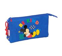safta MICKEY MOUSE TODAY - Astuccio triplo, astuccio per bambini, ideale per bambini in età scolastica, comodo e versatile, qualità e resistenza, 22 x 3 x 12 cm