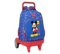 Safta Mickey Mouse Today 33l 33x45x22cm Wheeled Backpack Blu Bambini