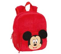 safta MICKEY MOUSE - Zaino per asilo, adattabile al carrello, facile da pulire, ideale per bambini di diverse età, comodo e versatile, qualità e resistenza, 22 x 10 x 27 cm, rosso, M, Casual