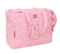 Safta Miffy Flowers Handbag With 14.1´´ Laptop Bag Rosa