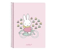 safta MIFFY FLORES - Quaderno A6 120 fogli, copertina rigida, ideale per bambini di diverse età, comodo e versatile, qualità e resistenza, 11,8x14,6 cm