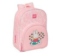safta Miffy Flores - Zaino scuola animato per bambini, adattabile al passeggino, ideale per bambini in età scolare, comodo e versatile, qualità e resistenza, 26 x 11 x 34 cm, Colore: rosa., m, Casual