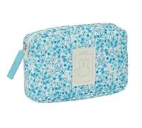 Safta MIFFY MUM GARDEN - Borsa piccola con materiale riciclato, idrorepellente, pratica e confortevole, resistente e versatile, 20 x 5,5 x 13 cm, colore turchese floreale, Turchese floreale, Estándar,