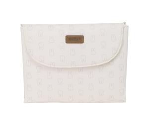 Safta MIFFY MUM MOON - Fasciatoio per bambini, con materiale riciclato, idrorepellente, pratico e confortevole, resistente e versatile, 40 x 50 cm, colore: Beige/blu, Beige/blu, Estándar, Casual