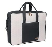 Safta MIFFY MUM MOON - Valigia materna, con materiale riciclato, idrorepellente, pratica e confortevole, resistente e versatile, 50 x 14 x 40 cm, colore: Beige/Blu, Beige/blu, Estándar, Casual