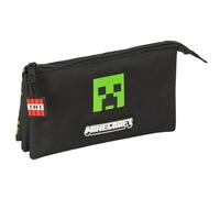 MINECRAFT TNT - Astuccio triplo, astuccio per bambini, ideale per bambini in età scolastica, comodo e versatile, qualità e resistenza, 22 x 3 x 12 cm, multicolore, M, Casual