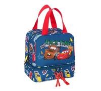 Safta Cars Racing - Portamerienda, Portatodo, Qualità e Massima Resistenza, Porta Cibo, Ricreo, Spuntino e Colazione, 20 x 15 x 20 cm, Blu navy, M, Casual