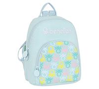 SAFTA, Mini Zaino Benetton Fantasy 25 x 30 x 13 cm Unisex-Bambini e ragazzi, multicolore, Estándar