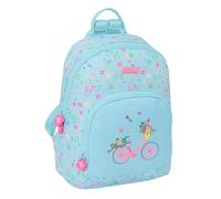 Safta - Mini zaino per uso quotidiano, ideale per bambini di diverse età, comodo e versatile, qualità e resistenza, tessuto riciclabile, 25 x 13 x 30 cm, colore blu, blu, Estándar, Casual
