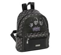 Safta - Mini zaino scolastico per giovani K-Pop Demon Hunters Song, scomparto principale foderato con cerniera e doppia maniglia, tasca frontale grande e laterale, zaino da ragazza, dimensioni 24 x 12