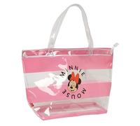 E_0002_S4311003 Minnie Mouse Borsa Donna Minnie Mouse Beach Rosa Trasparente Don