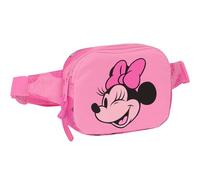 Safta MINNIE MOUSE LOVING - Marsupio per bambini, ideale per giovani e bambini di diverse età, comodo e versatile, qualità e resistenza, 14 x 4 x 11 cm, colore rosa, Rosa, Estándar, Casual