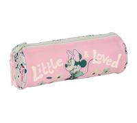 safta MINNIE MOUSE MINTY - Astuccio rotondo per scuola, astuccio per bambini, ideale per bambini dai 5 ai 14 anni, comodo e versatile, qualità e resistenza, 20 x 7 cm