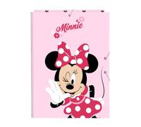 Safta MINNIE MOUSE NAIVE - Cartella portadocumenti con 3 fogli, ideale per bambini di diverse età, comoda e versatile, qualità e resistenza, 26 x 36,5 cm, rosa chiaro, M, Casual