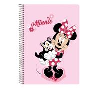 Safta MINNIE MOUSE NAIVE - Taccuino 80 fogli A5, copertina rigida, ideale per bambini di diverse età, comodo e versatile, qualità e resistenza, 15,5 x 22 cm