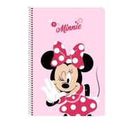 Safta MINNIE MOUSE NAIVE - Taccuino 80 fogli, copertina rigida, ideale per bambini di diverse età, comodo e versatile, qualità e resistenza, 21,5 x 31 cm, rosa chiaro, M, Casual