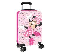 safta MINNIE MOUSE NAIVE - Trolley da cabina 20 pollici Valigia con ruote Lucchetto di sicurezza Valigia leggera 34,5 x 20 x 55 cm, rosa chiaro, M, Casual, Rosa chiaro, M, Casuale