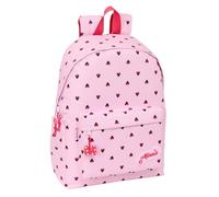 safta MINNIE MOUSE NAIVE - Zaino per laptop da 14,1", ideale per giovani di diverse età, comodo e versatile, qualità e resistenza, 31 x 13 x 43 cm, rosa chiaro, M, Casual