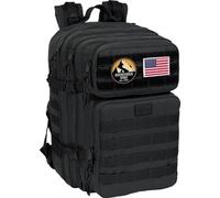 Safta Mochila Militar Táctica para Portátil 15,6 Pulgadas Resistente Agua, Múltiples Compartimentos con Sistema Molle, Zaino Unisex-Adulto, Nero, M