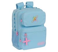 Safta Monaco Blu Capri - Zaino per laptop da 14,1", ideale per giovani di diverse età, comodo e versatile, qualità e resistenza, 33 x 16 x 42 cm, colore, Blu chiaro, Estándar, Casual