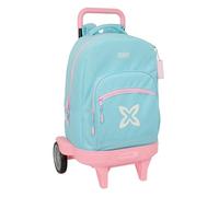 safta Monaco Sky, zaino grande con ruote, compatto evoluzione, rimovibile, ideale per bambini di diverse età, comodo e versatile, qualità e resistenza, 33 x 22 x 45 cm