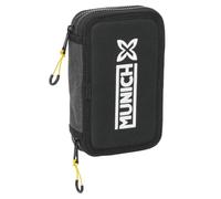 safta Monaco Topo - Astuccio per scuola per bambini, con 29 oggetti inclusi, ideale per bambini dai 5 ai 14 anni, comodo e versatile, qualità e resistenza, 12,5 x 4 x 19,5 cm, Nero, M, Casual