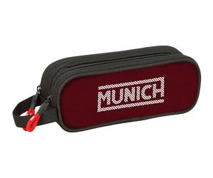 safta Monaco VULCAN - Astuccio per bambini, per bambini, ideale per bambini in età scolastica, comodo e versatile, qualità e resistenza, 21 x 6 x 8 cm, Nero, M, Casual