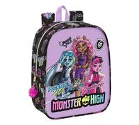 SAFTA Monster High - Children's Backpack, School Backpack, Adaptable to Cart, Id